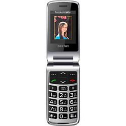 Beafon SL595 Téléphone Portable 2.4" 16Go Noir Argent