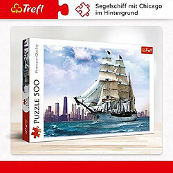 Trefl Puzzles 500 piAces, Sailing Towards chicago, Multicolore