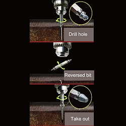 Wewoo 4 en 1 4341 Extracteur de vis à grande vitesse de boulon outil cassé Remover 1 , 2 , 3 , 4 , avec étui en plastique pas cher