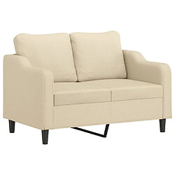 Avis Maison Chic Ensemble de canapés 2 pcs avec coussins, Canapé droit Sofa pour Salon Crème Tissu -GKD169167