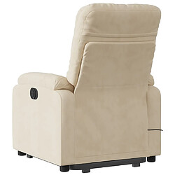 Acheter Maison Chic Fauteuil Relax pour salon, Fauteuil inclinable de massage électrique crème -GKD94919