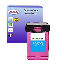 T3Azur Cartouche d'encre compatible remplace HP 305 XL (3YM63AE/3YM60AE) - Couleur - 450 pages T3AZUR - Cartouche compatible remplace HP 305 305XL (3YM63AE/3YM60AE) - Couleur - 450 pages