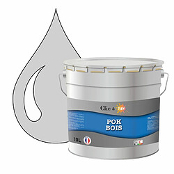 Pok Peinture de Finition Solvantée Laque Semi-Brillante Boiseries Intérieures et Extérieures - 10L - RAL 7047 - Télégris 4