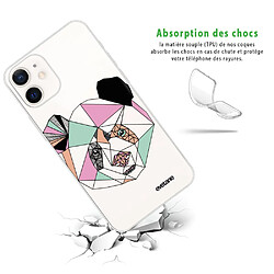 Avis Coque iPhone 12 mini souple transparente Panda Outline Motif Ecriture Tendance Evetane