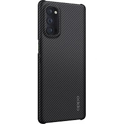 Oppo Coque pour Oppo Reno 4 Pro Rigide et Élégante Kevlar Noir