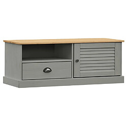 Maison Chic Meuble TV scandinave - Banc TV pour salon VIGO gris 106x40x40 cm bois massif de pin -MN13893