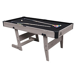 Cougar Hustle XL Table de Billard, Table Billard ConVERTible | Billard sur Table, Pliable 6ft bois/noir pour l'intérieur | Billard Pliable Accessoires inclus - 182,9 x 91,4 x 78,7 cm - 40kg