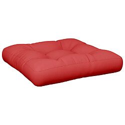 Avis vidaXL Coussins de palette lot de 2 rouge tissu