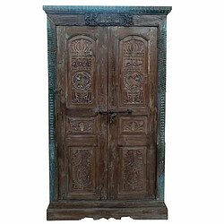 Armoire Alexandra House Living Marron Bois Recyclé 45 x 220 x 121 cm