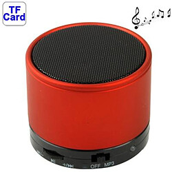 Yonis Enceinte Bluetooth Puissante Portable TF 3W Mini Enceinte Bluetooth V2.1 Stéréo Pour Tous Téléphones Mobiles Support Mains-Libres Batterie Rechargeable Rouge YONIS