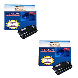 T3Azur 2 Toners Lexmark X464 / X464de / X463X11G - Compatible - 15 000 pages 