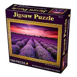 Avis 2 Pièces 1000 Pièces Adulte Enfants Bricolage Puzzle Cadeau Lavande Fleur Champ