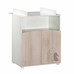 Baby Price Commode à langer Lapinou 2 portes - 1 Niche