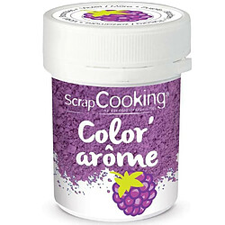 Scrapcooking Colorant alimentaire violet - arôme mûre 10 g