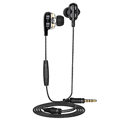 Wewoo Écouteur Bluetooth Langsdom Double bobine mobile avec casque de blé noir