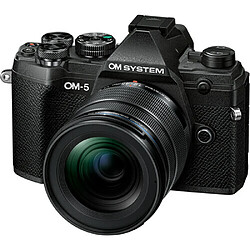 Olympus OM SYSTEM OM-5 Appareil photo sans miroir avec objectif 12-45 mm f/4 PRO (noir)