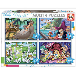 Puzzle multi 4 en 1 - Classiques Disney - Educa Borras 