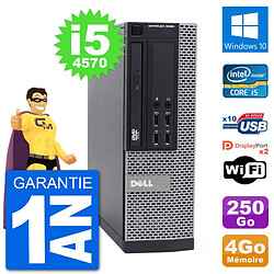 PC Dell 9020 SFF Intel Core i5-4570 RAM 4Go Disque Dur 250Go Windows 10 Wifi · Occasion 