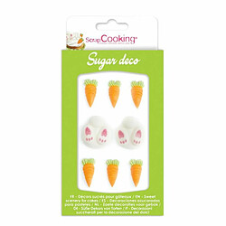 Scrapcooking Décors sucrés lapin et carotte