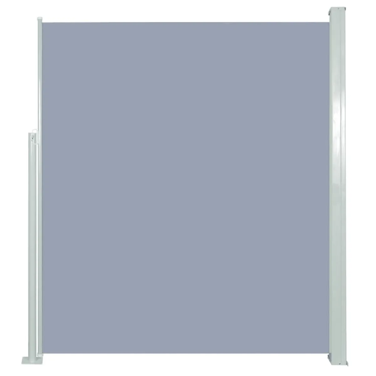 Maison Chic Auvent latéral rétractable de balcon | Store extérieur | Auvent solaire de patio 160x300 cm Gris -GKD68306