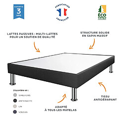 Avis Ebac Matelas mousse + Sommier SP18 Volcan 140x190 Majorca - H. 23 cm - Soutien ferme