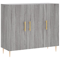 Maison Chic Buffet,Meuble de Rangement,commode pour salon,Cuisine sonoma gris 90x34x80 cm bois d'ingénierie -MN12739