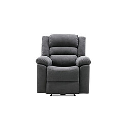 Avis Vente-Unique Fauteuil relax électrique en tissu gris BUROLO