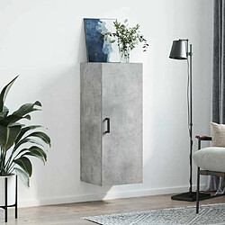 Avis Maison Chic Armoire murale,Meuble de Rangement pour salon,cuisine gris béton 34,5x34x90 cm -MN47944