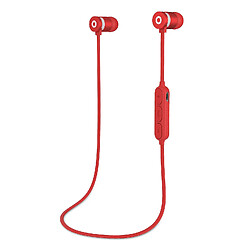 Universal Casque de sports rouges Bluetooth 5.0 Basse-basse-fil sans fil 