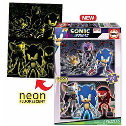 Avis Educa Borras Set de 2 Puzzles Educa Neon Sonic 100 Pièces