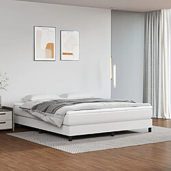 vidaXL Matelas de lit à ressorts ensachés Blanc 160x200x20 cm