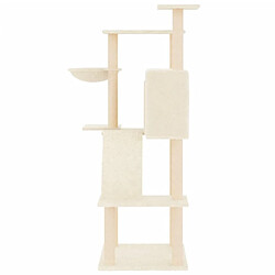 Acheter Arbre à chat avec griffoirs,niche pour chat en sisal crème 143 cm -MN41789