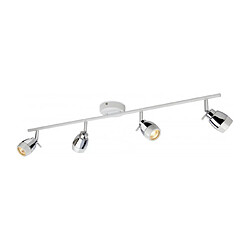 Luminaire Center Plafonnier 4 ampoules Marine, chrome / blanc 