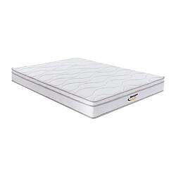 Vente-Unique Matelas 140 x 190 cm ressorts 3 zones et mémoire de forme ép.20cm - WOLKENTANZ de MORGENGOLD