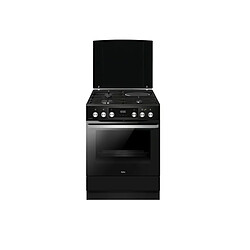 Cuisinière mixte 77l 4 feux noir - ACM7037RN - AMICA