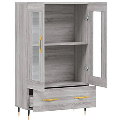 Maison Chic Buffet,Meuble de Rangement,commode pour salon,Cuisine sonoma gris 69,5x31x115 cm bois d'ingénierie -MN93219 pas cher