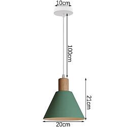 Stoex Suspension Lustre de Style Rétro Lustre Moderne Plafonnier Nordique Minimaliste (Vert) Pour Luminaires D'Intérieur, Ferme, Café, Bar, Cuisine pas cher