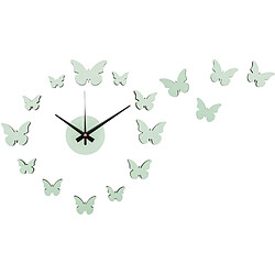 Karlsson Horloge murale pastel DIY Butterfly vert clair. Horloge murale pastel DIY Butterfly vert clair