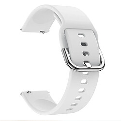 Wewoo Bracelet pour montre connectée Smartwatch de poignet à boucle plaquée électrolysée Galaxy Watch Active Blanc