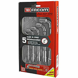 Facom PG.76 Coffret de 5 clés à pipe débouchées