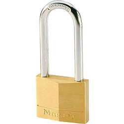 MASTER LOCK - Cadenas laiton 50 mm à anse de 64 mm