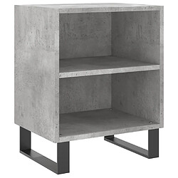 Avis vidaXL Tables de chevet 2 pcs gris béton 40x30x50 cm bois d'ingénierie