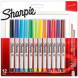 Ensemble de Marqueurs Sharpie 2065408 Multicouleur 12 Pièces 