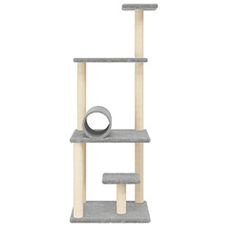 Acheter Arbre à chat avec griffoirs,niche pour chat en sisal gris clair 136 cm -MN30902