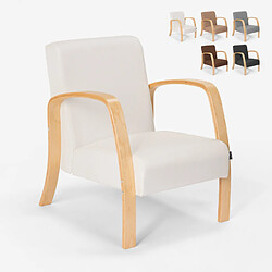 Ahd Amazing Home Design Fauteuil d'étude ergonomique en bois design scandinave Frederiksberg, Couleur: Blanc