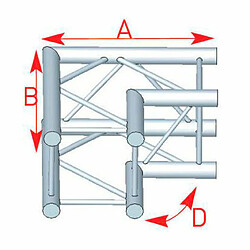 57ASC3022 / Angle 2 départs 0m50 x 0m50 ASD