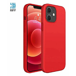 Riffi Coque arrière souple en silicone Riff Slim & Soft pour Apple iPhone 15 Plus Rouge