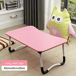 Wewoo Support d'ordinateur portable Bureau pliable et ajustable, de type jambes en W, avec tapis antidérapant (rose)