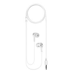 Écouteurs Filaires Jack 3.5 mm Intra-auriculaires Son de Qualité Forever Blanc