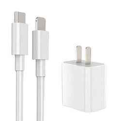 General Chargeur Apple Adaptateur secteur USB-C à charge rapide 20 W, certifié 3C, sûr et fiable pour vos appareils Apple avec iPhone14/14 Pro Max/13/13Pro/12/12 Pro/11/11Pro/XS, iPad(3EF)